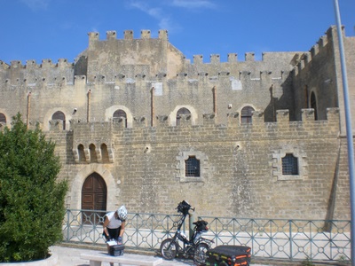 A Castle at the top of the hill of Partanna.